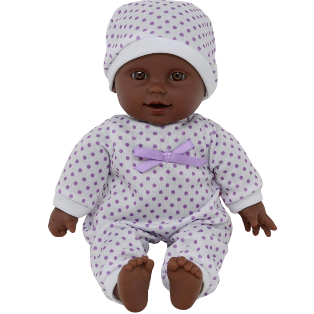 11" African American Doll w/ Pacifier