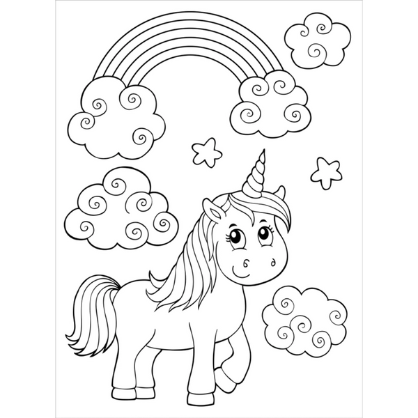 Unicorns Coloring Book