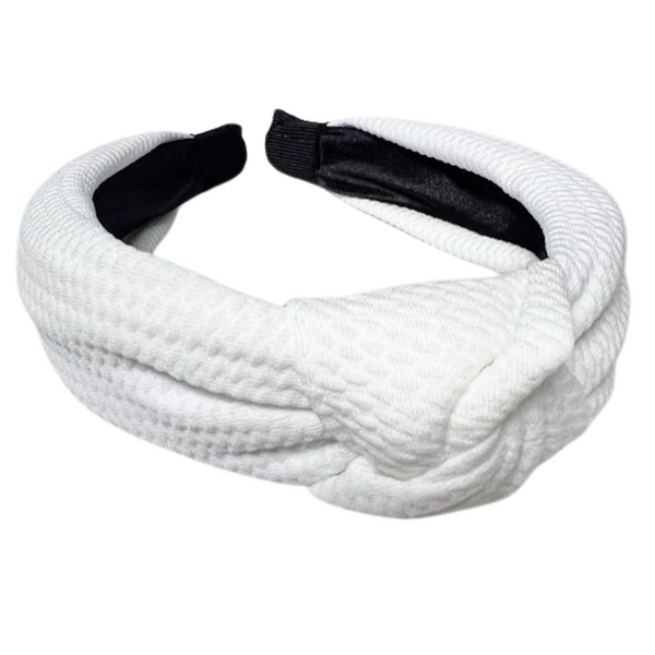 Wide Waffle Knot Headband