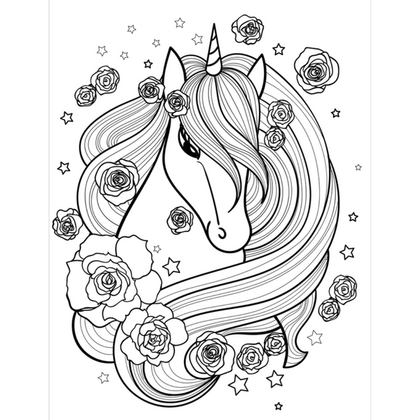 Unicorns Coloring Book