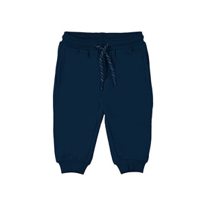 navy fleece joggers