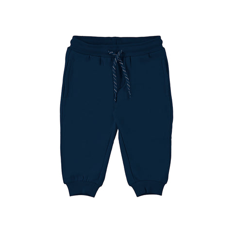 navy fleece joggers