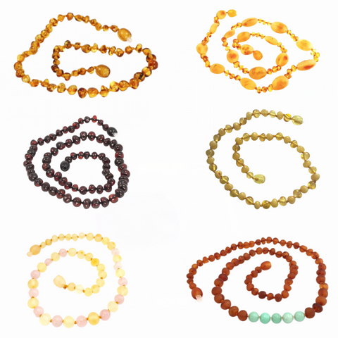 Momma Goose Amber Teething Necklace(3 Styles)