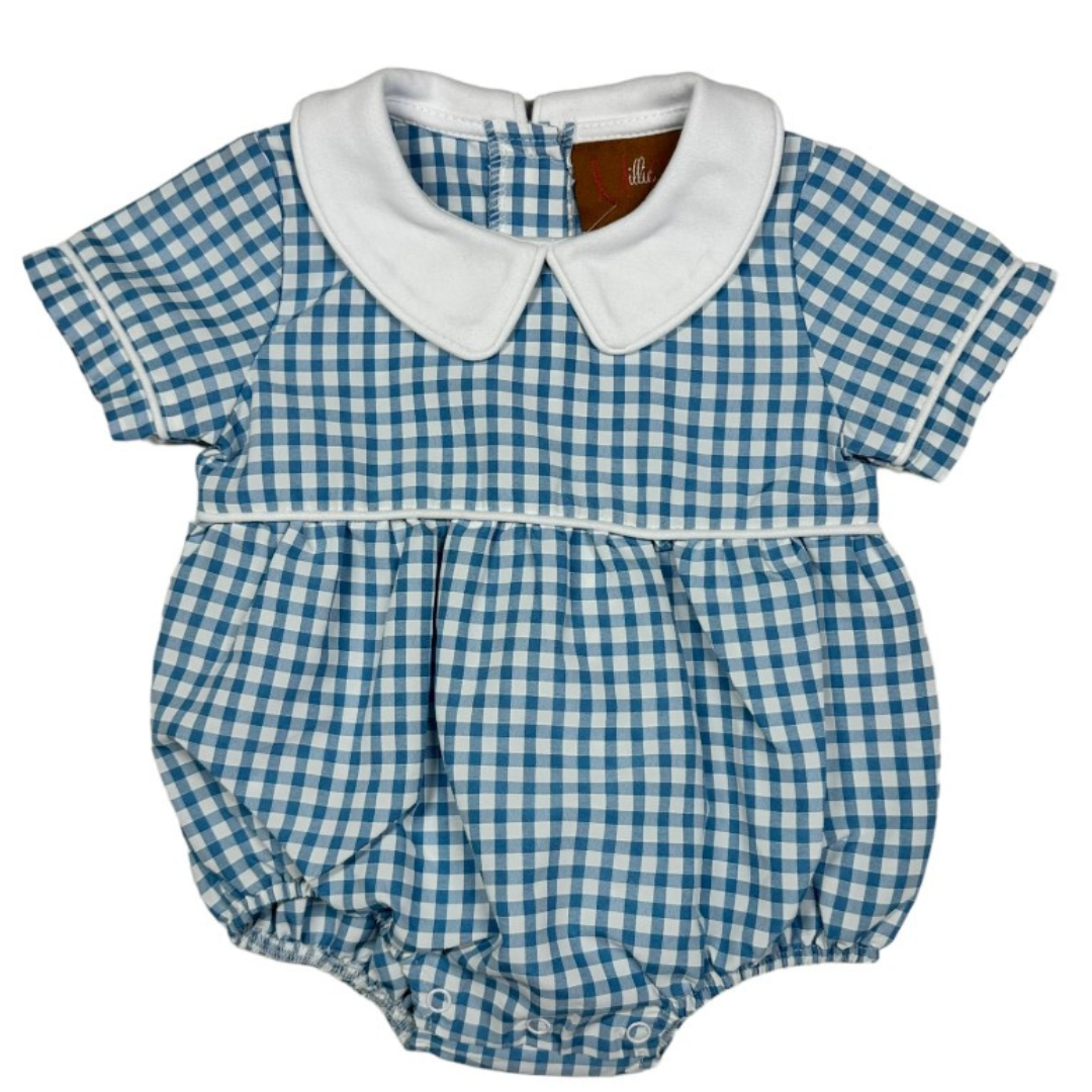 Blue Gingham Asher Bubble