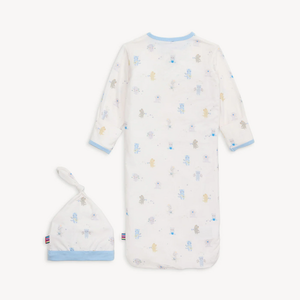 Blue Baby Beats Modal Gown + Hat