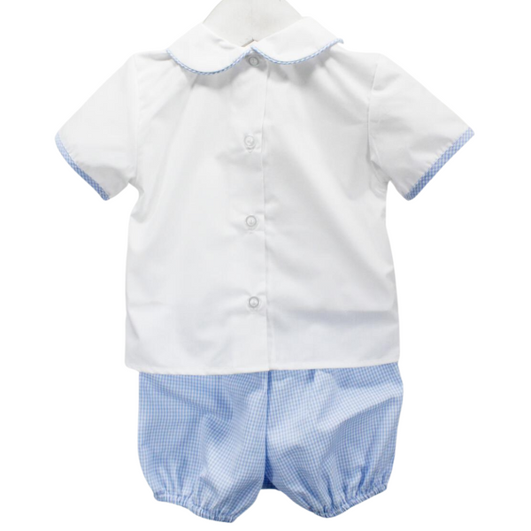 Blue Train Diaper Set