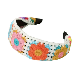 Boho-Chic Crochet Knit Headband