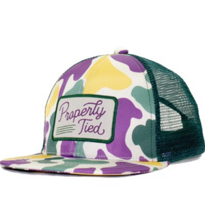 Mardi Gras Camo Trucker Hat