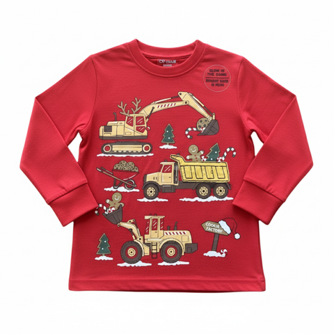Christmas Construction Long Sleeve Shirt