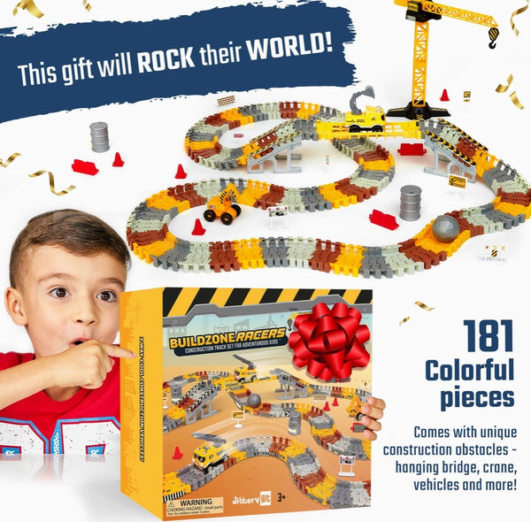 Construction Toy Tack Car Set