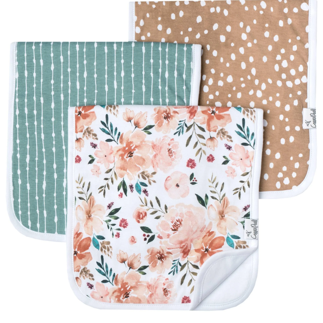 Copper Pearl Burp Cloth Set (3 Pack)