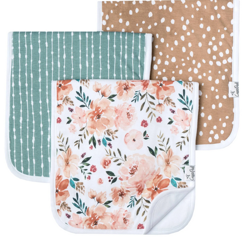 Copper Pearl Burp Cloth Set (3 Pack)