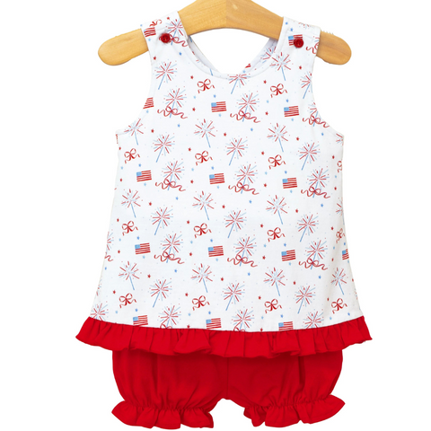 Fireworks and Freedom Swing Back Bloomer Set