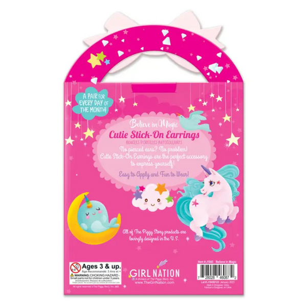 Cutie Stick-on Earrings- Believe in Magic