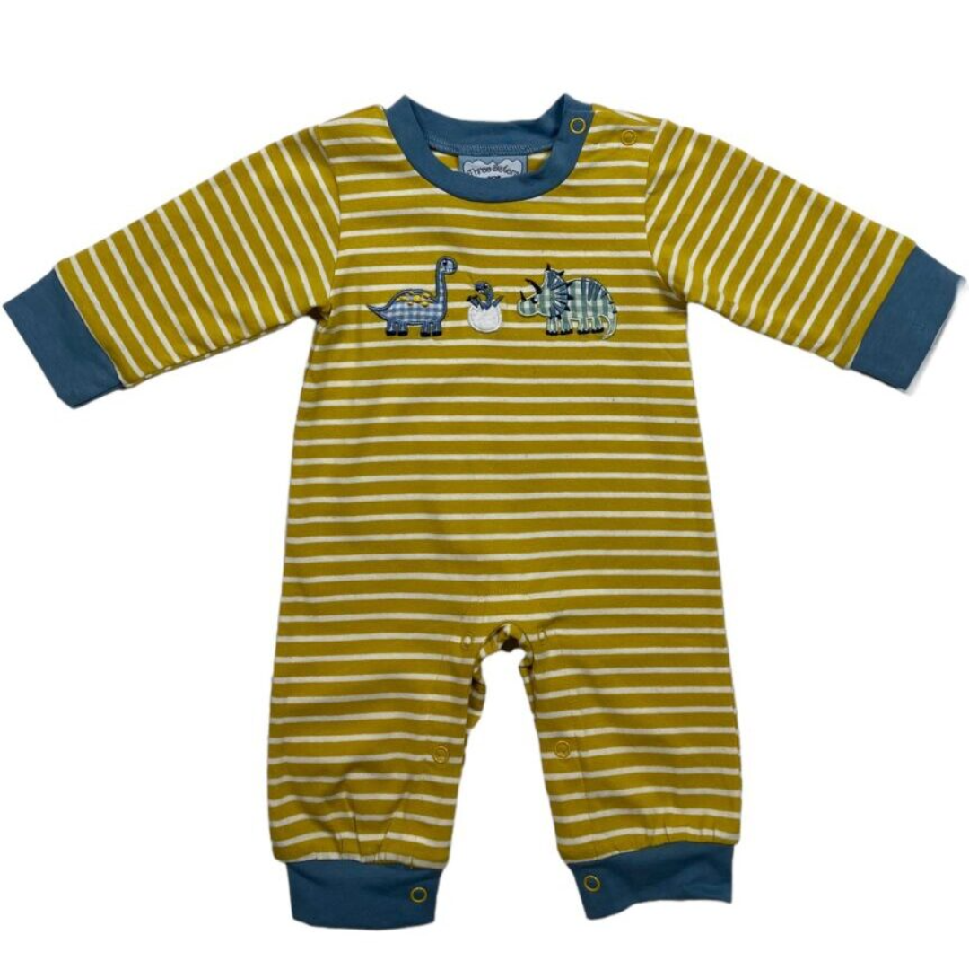 Dino Land Applique Boys Romper