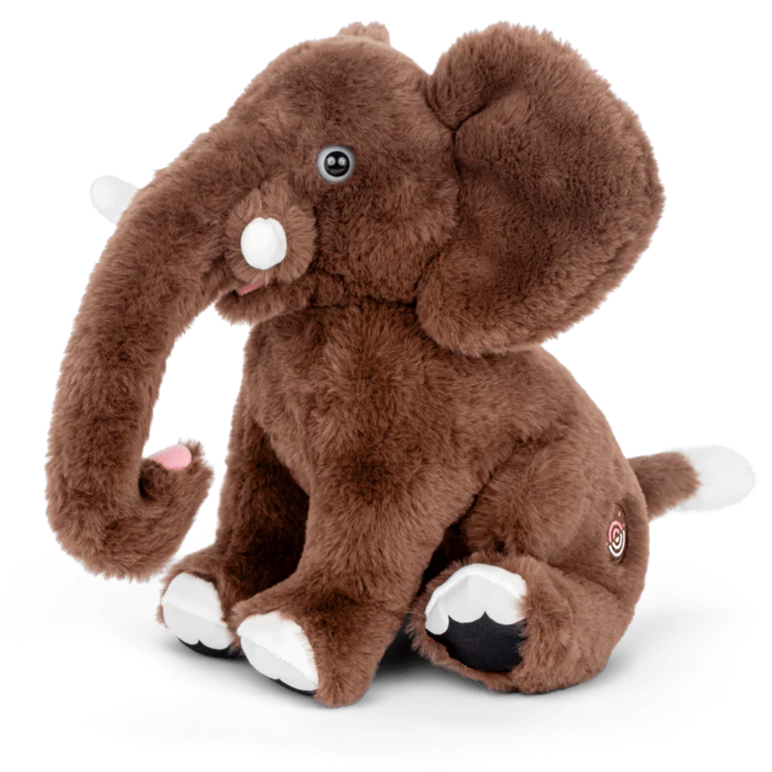 12" brown elephant plush