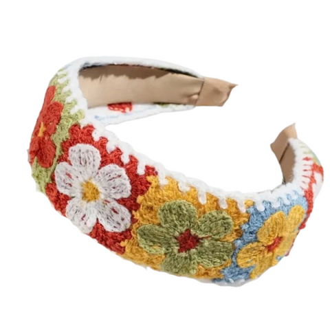 Flower Crochet Knit Headband