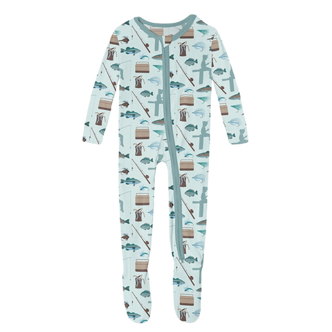 Fresh Air Fishing Footie with 2 Way Zipper