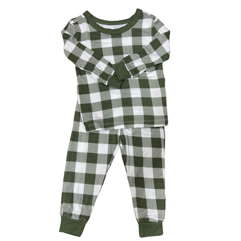 Green Buffalo Check Bamboo Pj Set