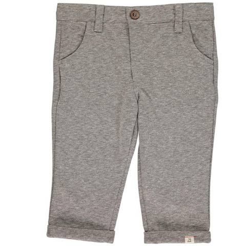 Grey cotton dress pant