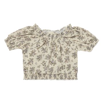 Julie Lavender Winter Floral Blouse