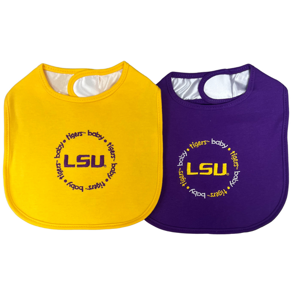 LSU Tigers Baby Bibs 2-Pack