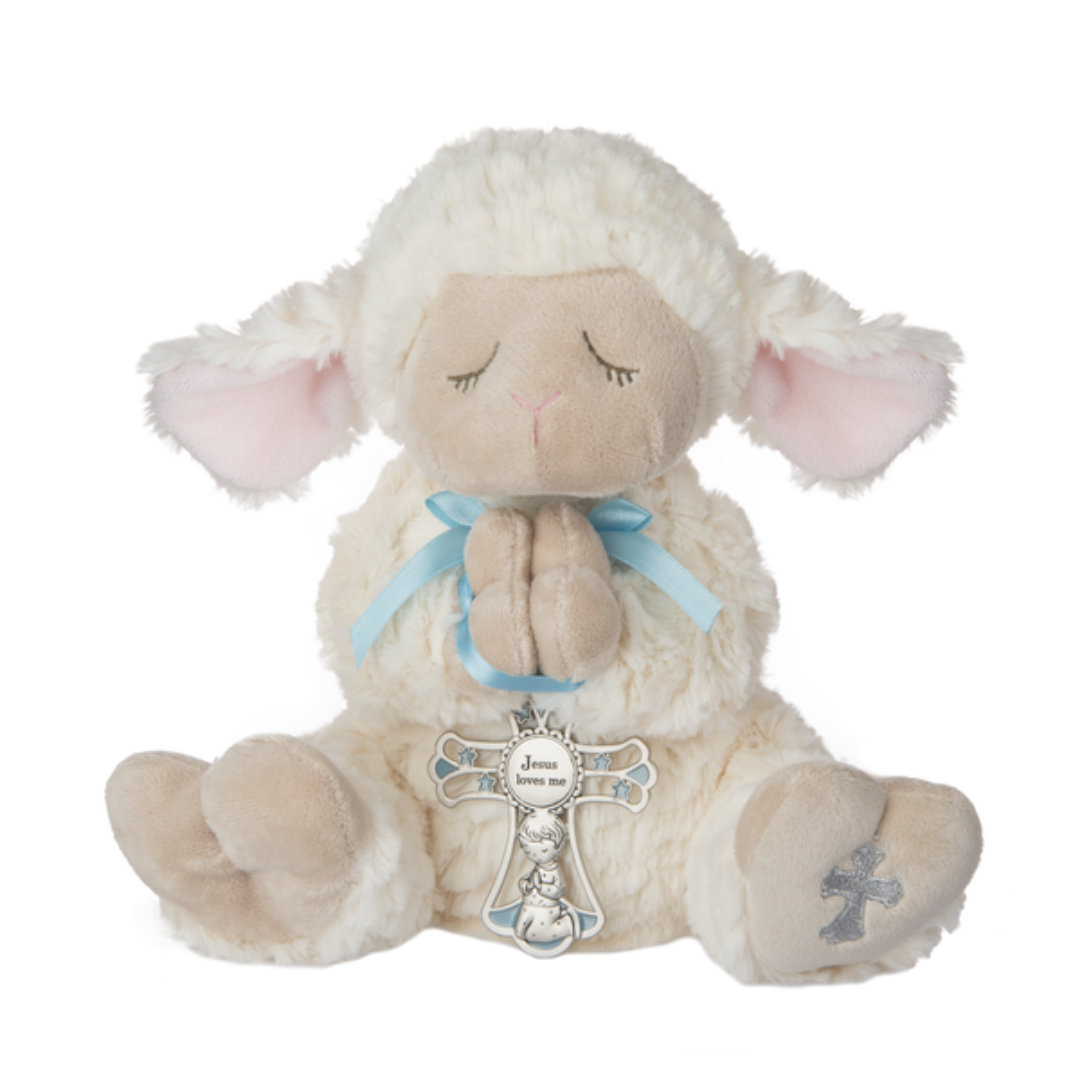 Lamb with Crib Cross (2 Colors Available)