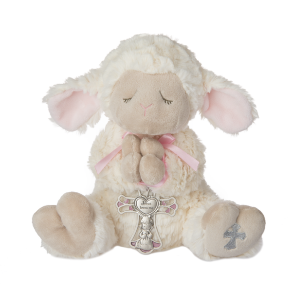 Lamb with Crib Cross (2 Colors Available)