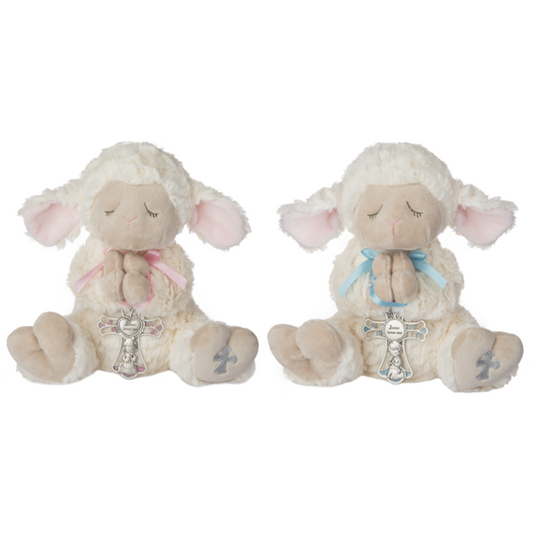 Lamb with Crib Cross (2 Colors Available)