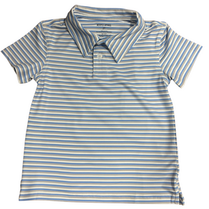 Light Blue, Grey, and White Polo