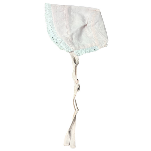 Light Pink Clip Baby Bonnet