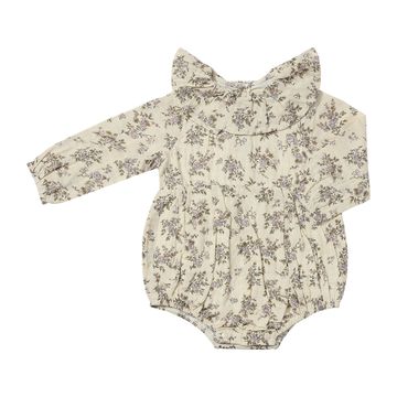 Maya Ruffle Collar Bubble – Lavender Winter Floral