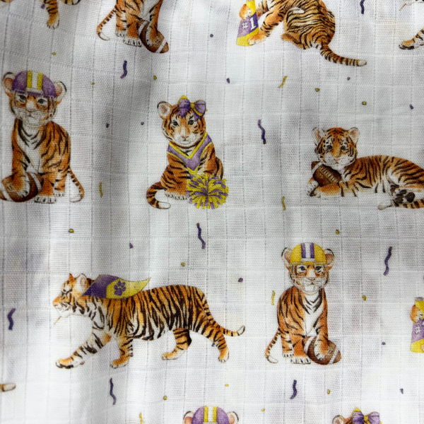 Most Valuable Cub LSU Organic Muslin Swaddle