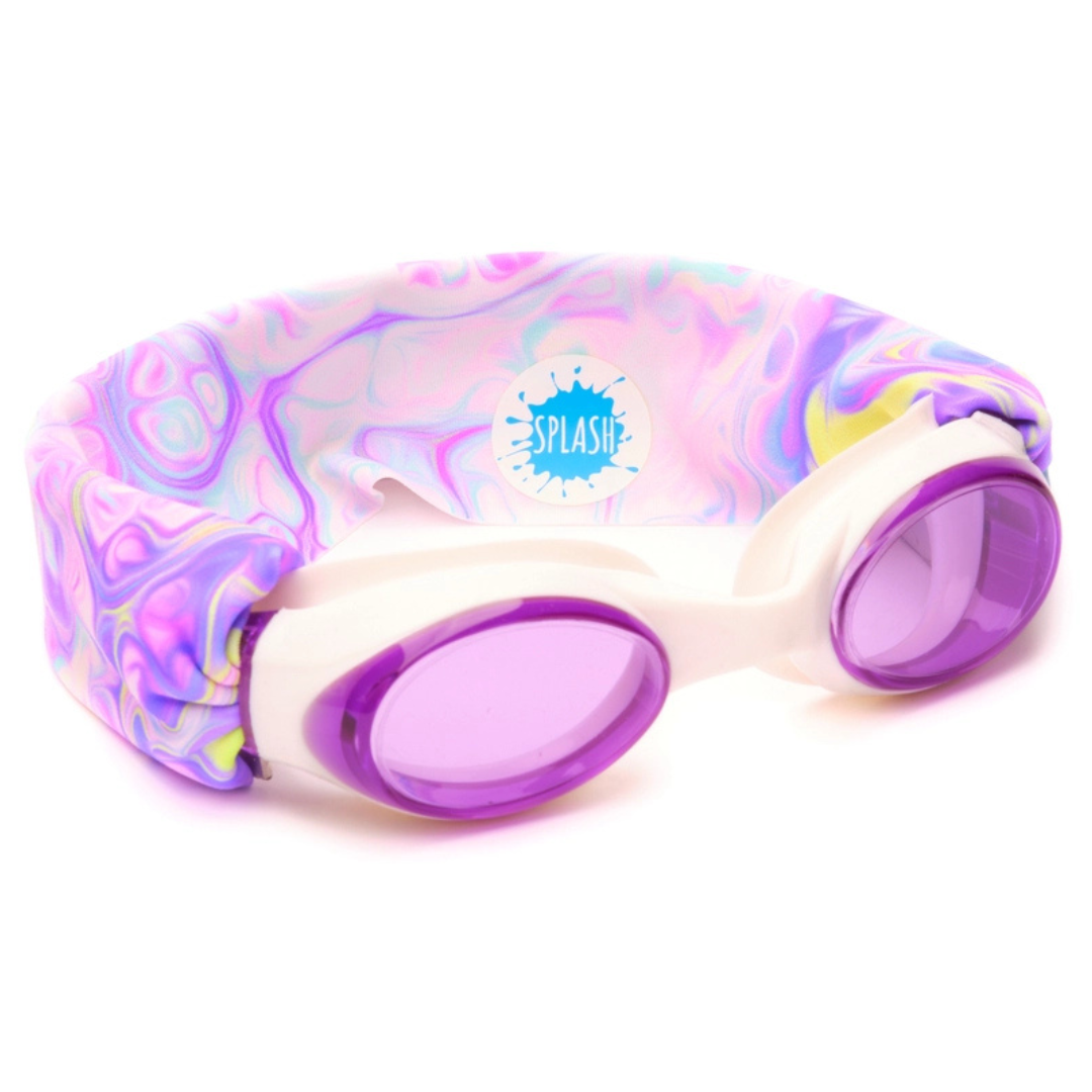 Pastel Swirl Swim Goggles