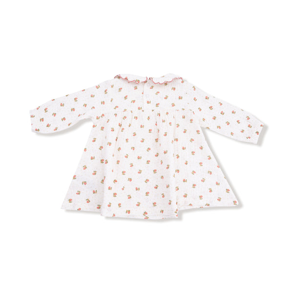 Petite Pointe Fleur - Petal Collar Dress + Diaper Cover