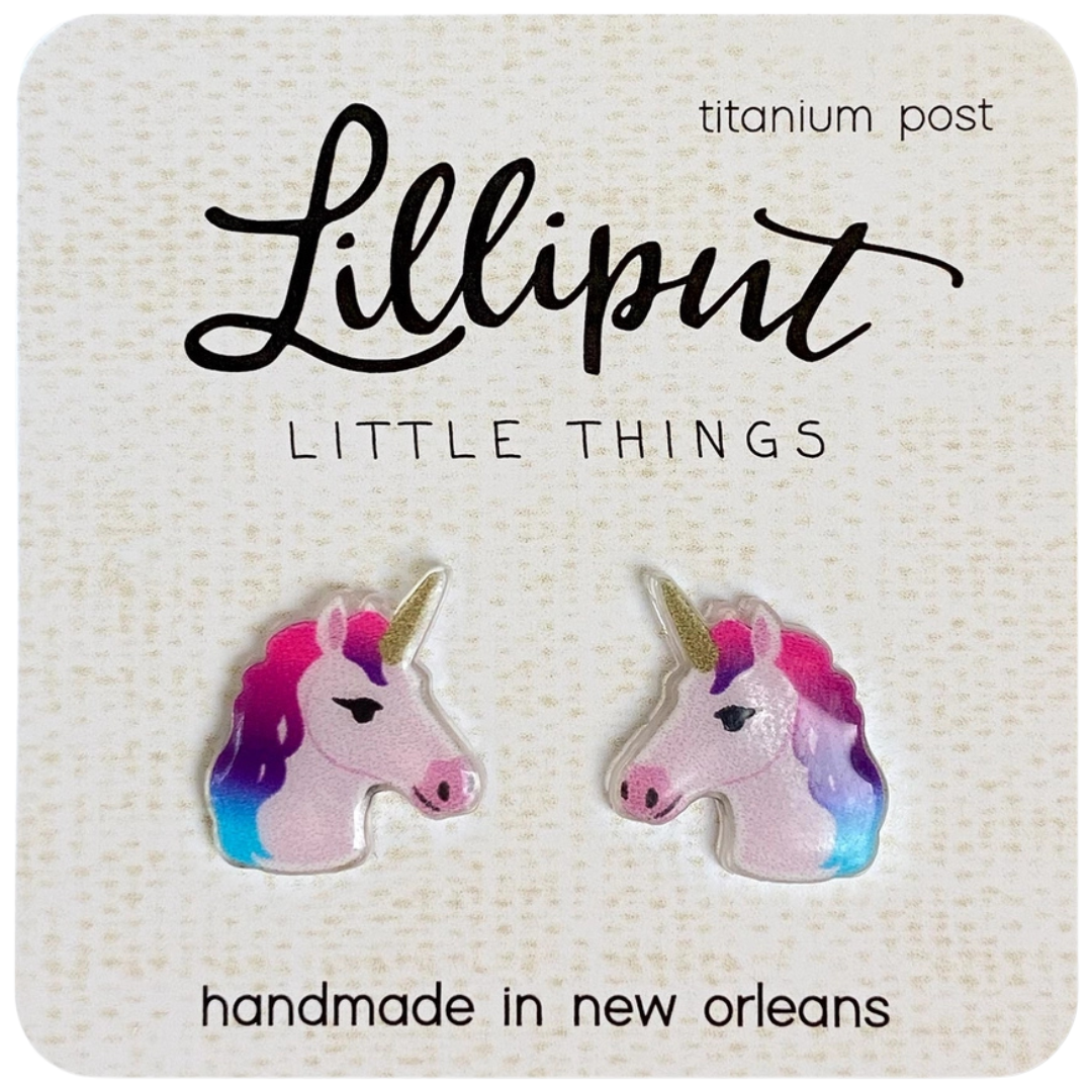 rainbow unicorn with light pink shading