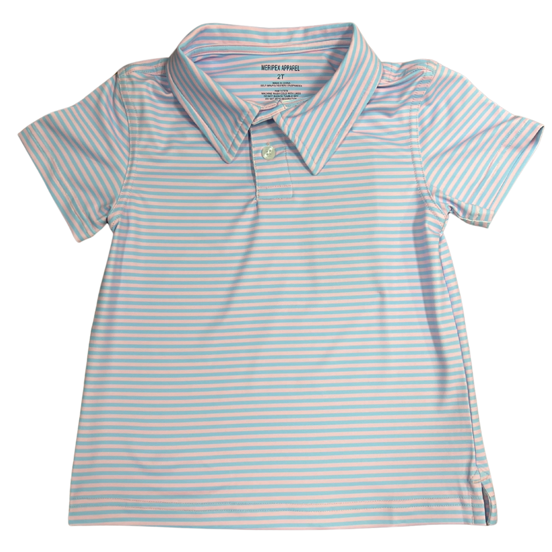 Pink and Blue Polo