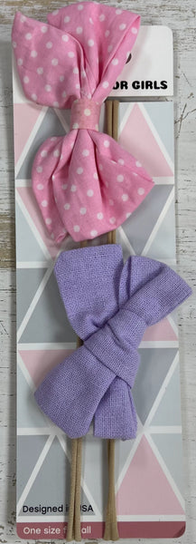 Baby Bows Nylon Headband-2 Pack