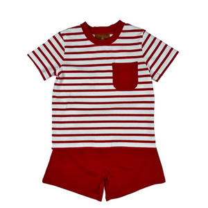 Red Hudson Short Set