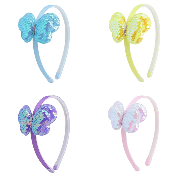 Sequin Butterfly Headbands (Multiple Options)