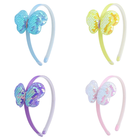 Sequin Butterfly Headbands (Multiple Options)