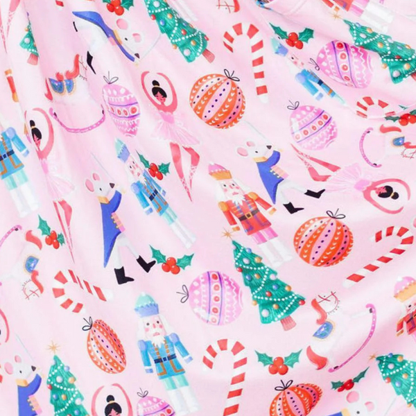 Sugarplum Fairy 3/4 Sleeve Pocket Twirl Dress