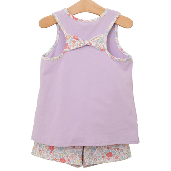 back of the tank with the floral bow.