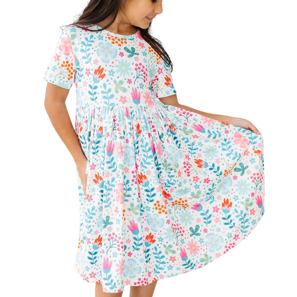 Sunlit Garden Pocket Twirl Dress
