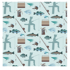 Fresh Air Fishing Swaddle Blanket