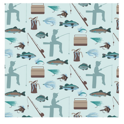 Fresh Air Fishing Swaddle Blanket