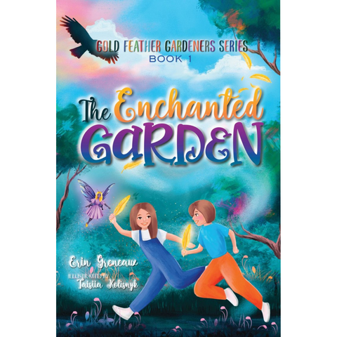 The Enchanted Garden-Chapter Book and Necklace-(The Gold Feather Gardeners Series Book 1