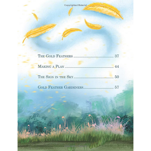 The Enchanted Garden-Chapter Book and Necklace-(The Gold Feather Gardeners Series Book 1