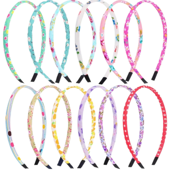 Thin Printed Headbands (Multiple Options)