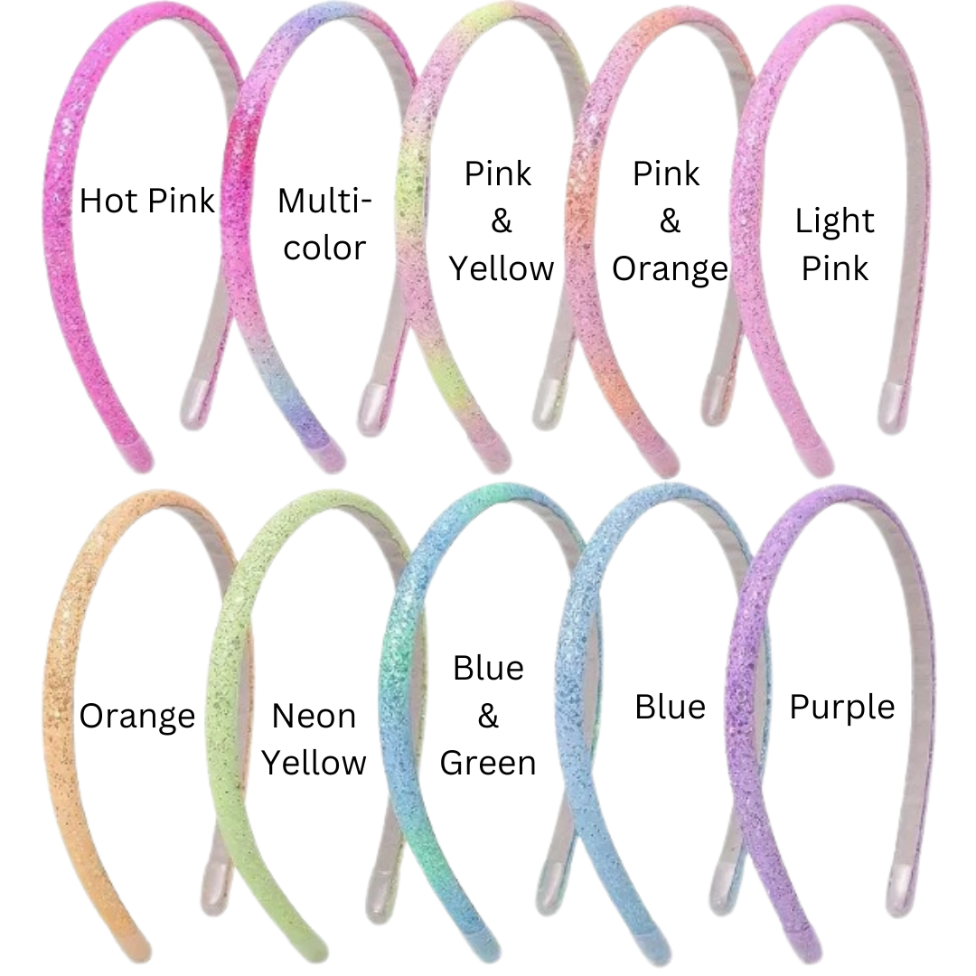 Thin Sequin Headbands (Multiple Options)